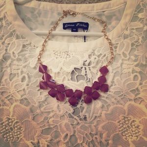 Francesca pretty purple neckpiece 😊